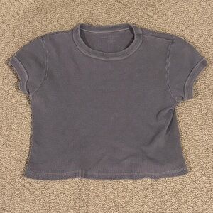Brandy Melville Gray Short Sleeve Tee